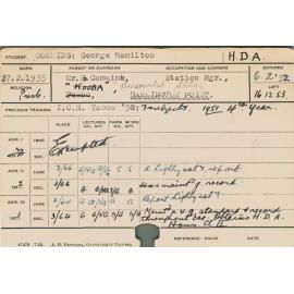 COMMINS, George Hamilton (Hawkesbury Diploma of Agriculture (HDA))