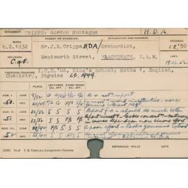 CRIPPS, Gordon Montague (Hawkesbury Diploma of Agriculture (HDA))