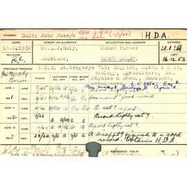 DALY, John Joseph (Hawkesbury Diploma of Agriculture (HDA))