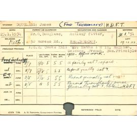 DOUGLASS, James (Hawkesbury Diploma in Food Technology (HDFT))