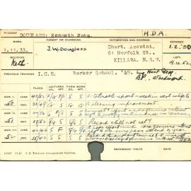 DOUGLASS, Kenneth John (Hawkesbury Diploma of Agriculture (HDA))