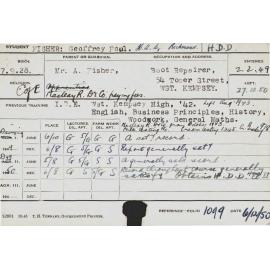 FISHER, Geoffrey Paul (Hawkesbury Diploma in Dairy (HDD) (Honours Class II))