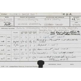 GLASGOW, David Ian (Hawkesbury Diploma of Agriculture (HDA))