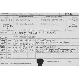 GREEN, Victor John Dewey (Hawkesbury Diploma in Dairy (HDD))