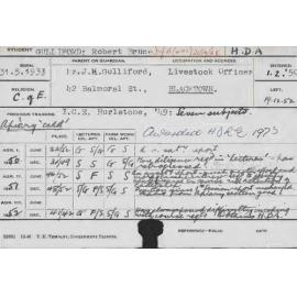 GULLIFORD, Robert Bruce (Hawkesbury Diploma of Agriculture (HDA))