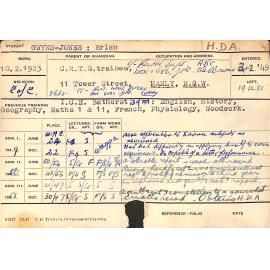 GWYNN-JONES, Brian (Hawkesbury Diploma of Agriculture (HDA))