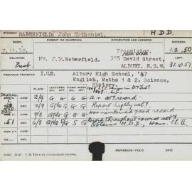 HABERFIELD, John Nathaniel (Hawkesbury Diploma in Dairy (HDD))