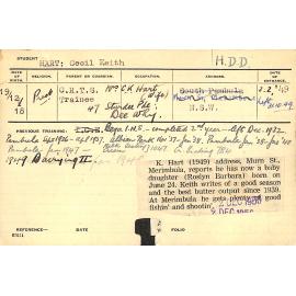 HART, Cecil Keith (Hawkesbury Diploma in Dairy (HDD))