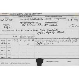 KOHLHARDT, James Richard (Course Not Identified)