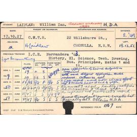 LAIDLAW, William Ian (Hawkesbury Diploma of Agriculture (HDA))