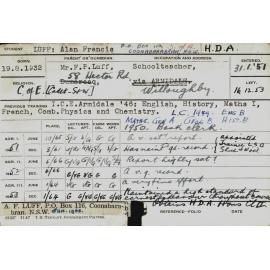 LUFF, Alan Francis (Hawkesbury Diploma of Agriculture (HDA))