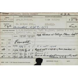 LYSAGHT, Keith Sumner (Hawkesbury Diploma of Agriculture (HDA))