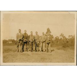Group of students with rifles [Hawkesbury Agricultural College (HAC)]