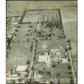Aerial view of the Hawkesbury Agricultural College [Hawkesbury Agricultural College (HAC)]