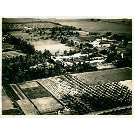 Aerial photograph - Hawkesbury Agricultural College with orchard in foreground [Hawkesbury Agricultural College (HAC)]