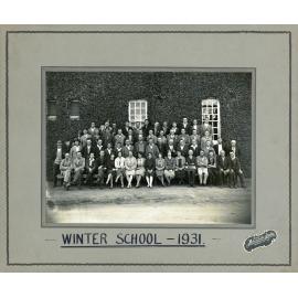 Winter School for Farmers, 1931 - class photograph of farmers [Hawkesbury Agricultural College (HAC)]