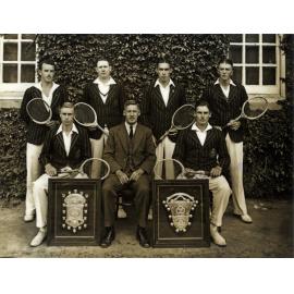 Tennis team, 1937 [Hawkesbury Agricultural College (HAC)]