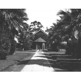 Dining Hall - Quadrangle with sun-dial [Hawkesbury Agricultural College (HAC)]