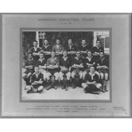 Football (Rugby Union) team - 1st XV, 1922 [Hawkesbury Agricultural College (HAC)]