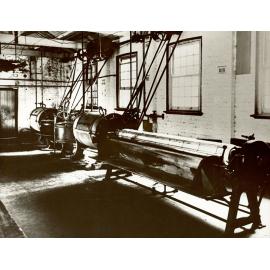 Interior scene of College laundry [Hawkesbury Agricultural College (HAC)] - Print 2 of 2 - Cropped