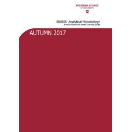 Learning Guide - Analytical Microbiology (300866) - Autumn 2017