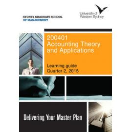 Learning Guide - Accounting Theory and Applications (200401) - Quarter 2 2015