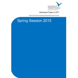 Learning Guide - Advanced Topics in ICT (300694) - Spring 2015