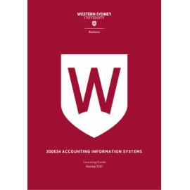 Learning Guide - Accounting Information Systems (200534) - Spring 2017