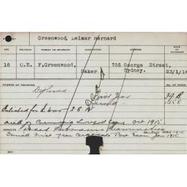 GREENWOOD, Delmar Bernard (Hawkesbury Diploma in Dairy (HDD))