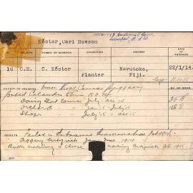 KOSTER, Carl Howson (Short Course - Dairy, Orchard & Shops)