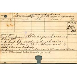 DOWNING, Reginald G (Practical Training)