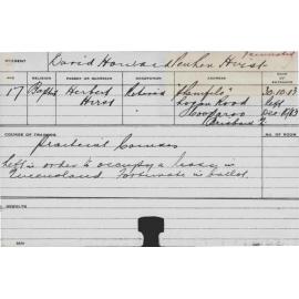 HIRST, David Howard (Practical courses)