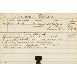 BROWN, William (Special Course - Farm)