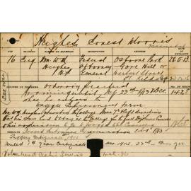 Hughes, Ernest Morris (Certificate - Piggery/ Special Course - Orchard)