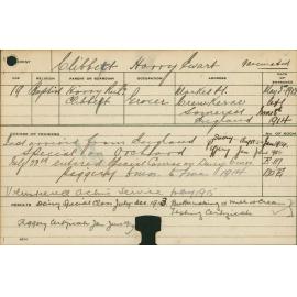 CLIBBETT, Harry Ewart (Certificate - Dairy, Piggery & Buttermaking, Milk & Cream testing, Special Course - Orchard)