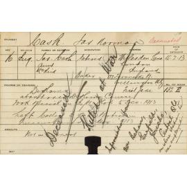 CASH, James Norman (Special Course - Experimental Plots)