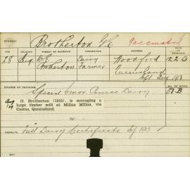 BROTHERTON, GE (Certificate - Dairy)