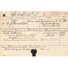 GOODCHILD, AS (Diploma Course)