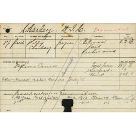 CHARLEY, Herbert John (Hawkesbury Diploma of Agriculture (HDA) - Second Year)