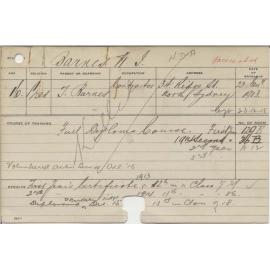 BARNES, William J (Hawkesbury Diploma of Agriculture (HDA))