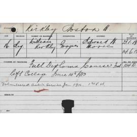 KIRKBY, Boston H (Full Diploma Course)
