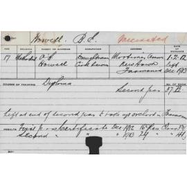 HOWELL, BE (Diploma)