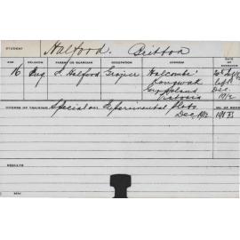 HALFORD, Britton (Special courses - Experimental Plots)