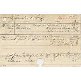 BARTLETT, George C (Hawkesbury Diploma in Agriculture (HDA))