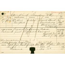 CAMPBELL, Stanley GM (Hawkesbury Diploma of Agriculture (HDA))