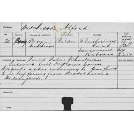 HUTCHISON, Alfred (Hawkesbury Diploma of Agriculture (HDA))