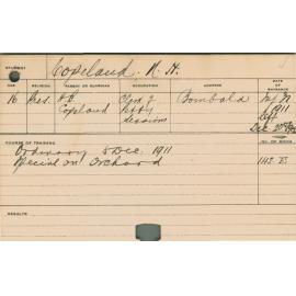 COPELAND, NH (Course - Ordinary & Special course - Orchard)