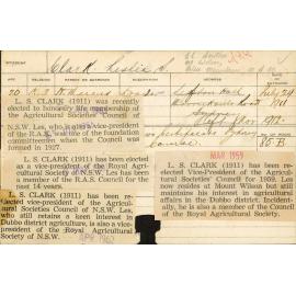 CLARK, Leslie S (Course Not Identified)