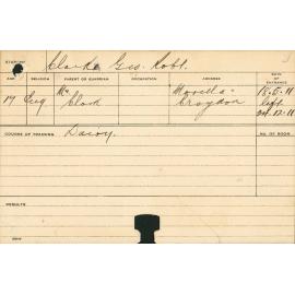 CLARKE, George Robert (Dairy)