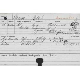 GREEN, Rob I (Special course - Dairy, Experimental Plots & Orchard)